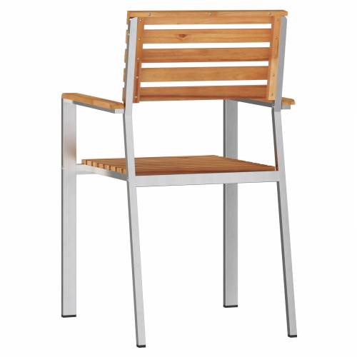 Skladne vrtne stolice 8 kom 54.5x56x89 cm Čvrsto drvo tikovine Cijena