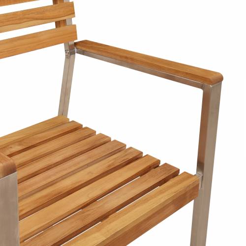 Skladne vrtne stolice 8 kom 54.5x56x89 cm Čvrsto drvo tikovine Cijena