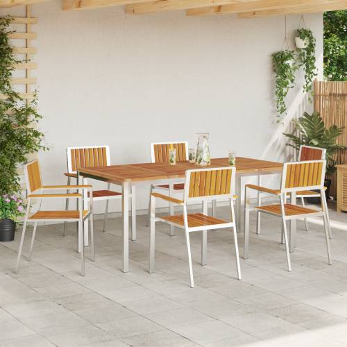 sklopive vrtne stolice 6 kom 54.5x56x87 cm čvrsto drvo bagrema Cijena