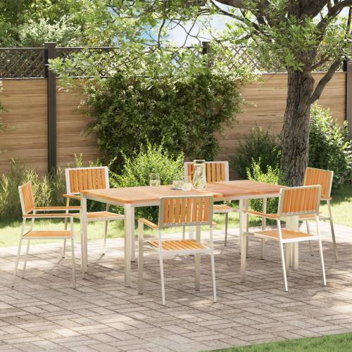 set sklopivih vrtnih stolica 6 kom 54.5x56x87 cm Čvrsta tikovina Cijena