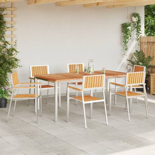 set sklopivih vrtnih stolica 6 kom 54.5x56x87 cm Čvrsta tikovina Cijena