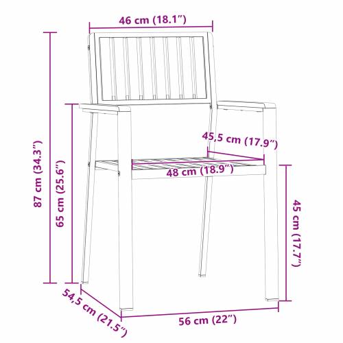 set sklopivih vrtnih stolica 6 kom 54.5x56x87 cm Čvrsta tikovina Cijena