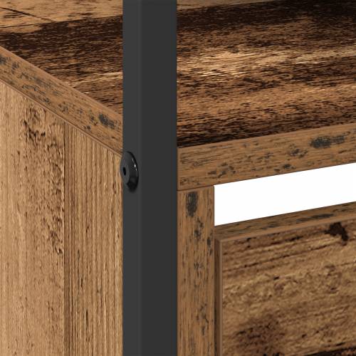 ormarić za cipele s 4 preklopne ladice staro drvo 100x34x112 cm Cijena
