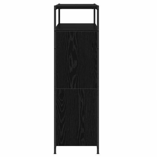 ormar za cipele s 4 preklopne ladice Crni hrast 100x34x112 cm Cijena