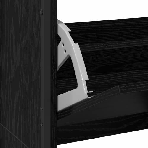 ormar za cipele s 4 preklopne ladice Crni hrast 100x34x112 cm Cijena