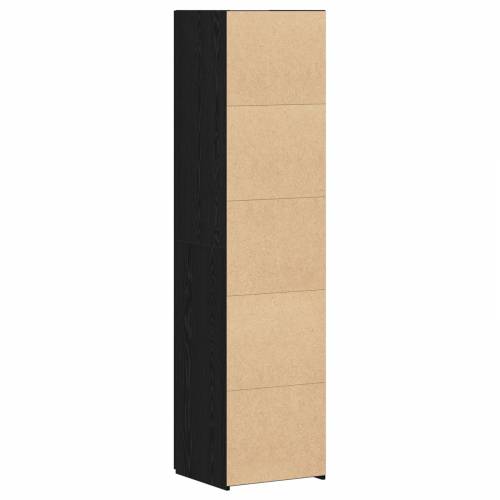 visoki ormarić crni hrast 45x42.5x185 cm konstruirano drvo Cijena