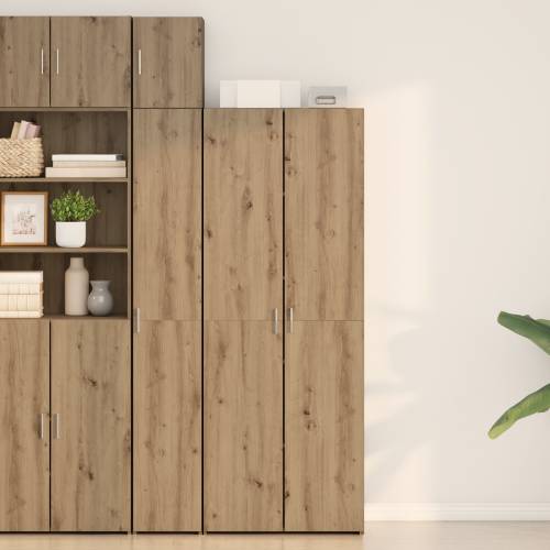 visoka komoda od hrastovine 70x42,5x185 cm konstruirano drvo Cijena