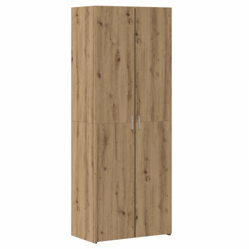 visoka komoda od hrastovine 70x42,5x185 cm konstruirano drvo Cijena