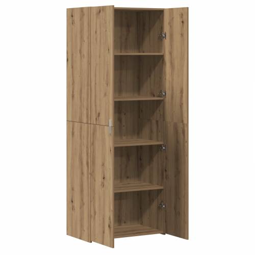 visoka komoda od hrastovine 70x42,5x185 cm konstruirano drvo Cijena