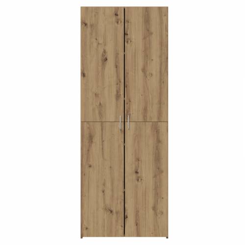 visoka komoda od hrastovine 70x42,5x185 cm konstruirano drvo Cijena
