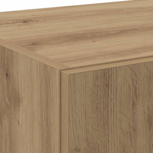 visoka komoda od hrastovine 70x42,5x185 cm konstruirano drvo Cijena