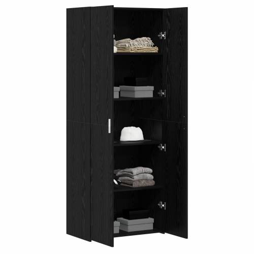 visoki ormar crni hrast 70x42.5x185 cm konstruirano drvo Cijena