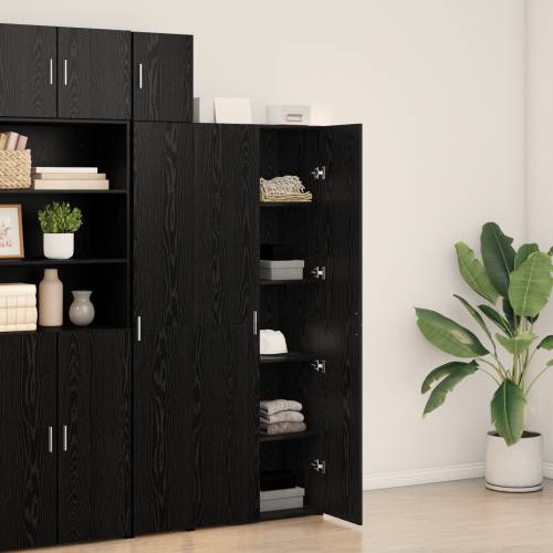 visoki ormar crni hrast 70x42.5x185 cm konstruirano drvo Cijena