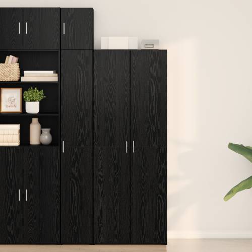 visoki ormar crni hrast 70x42.5x185 cm konstruirano drvo Cijena