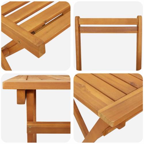 5 dijelni sklopivi bistro set od punog drveta akacije Cijena
