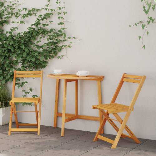 set od 3 dijela skloppivih bistroa od čvrstog drva bagrem Cijena