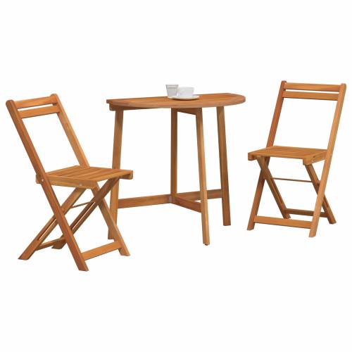 set od 3 dijela skloppivih bistroa od čvrstog drva bagrem Cijena