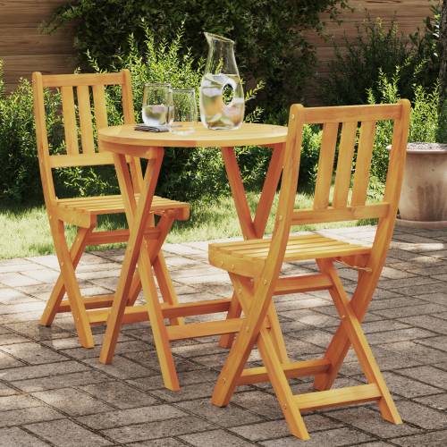 Set za bistro od 3 dijela od čvrstog bagremovog drva Cijena