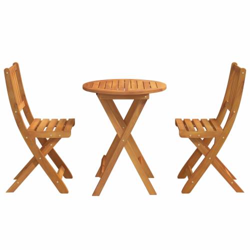 Set za bistro od 3 dijela od čvrstog bagremovog drva Cijena