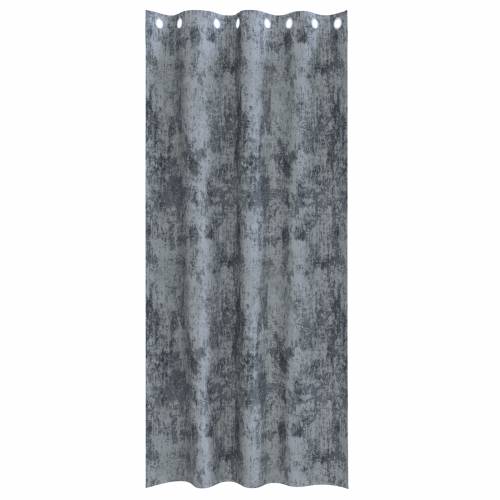 zavjese od baršuna 2 kom s očima Siva siva 225x140 cm Cijena