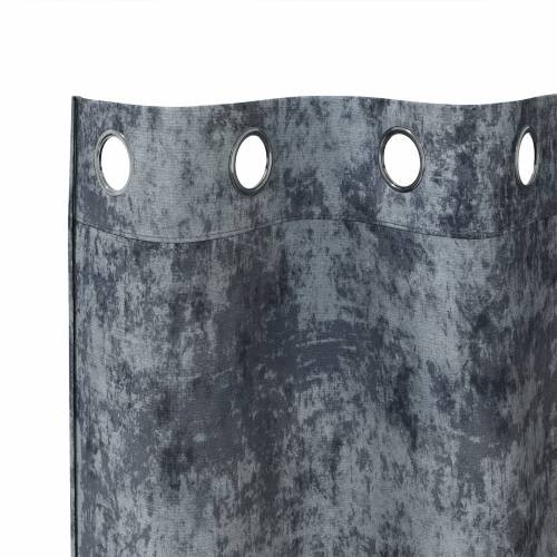 zavjese od baršuna 2 kom s očima Siva siva 225x140 cm Cijena