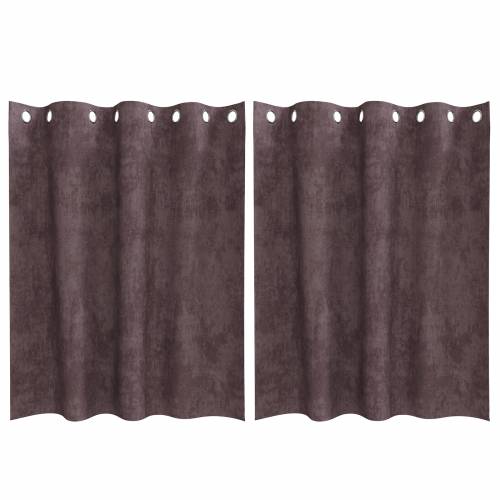 zavjese 2 komada s rupama smeđe 140x140 cm Cijena