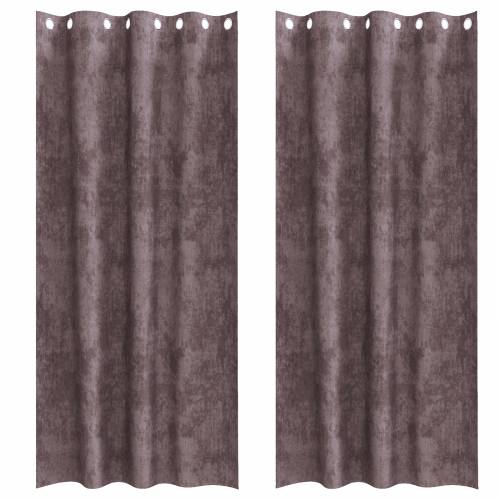 Zavjese od baršuna 2 kom s okovima Smeđa 225x140 cm Cijena