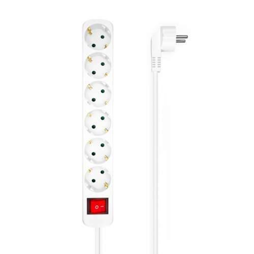 Produžni Kabel s 6 Utičnica s Prekidačem Aisens A154-0535 Bijela Cijena