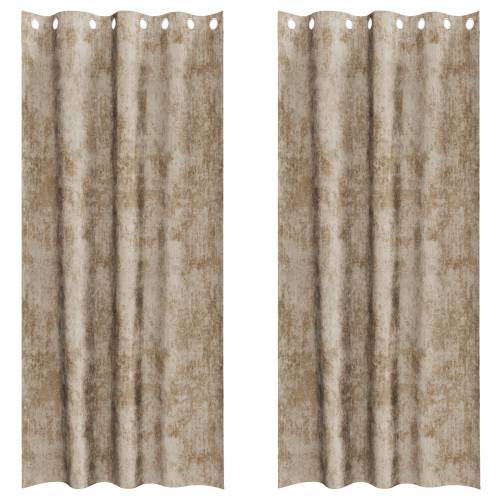 zavjese od baršuna 2 kom s očima Champagne 245x140 cm Cijena