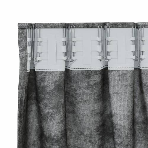 baršunaste zavjese 2 kom s okoletima siva 175x140 cm Cijena