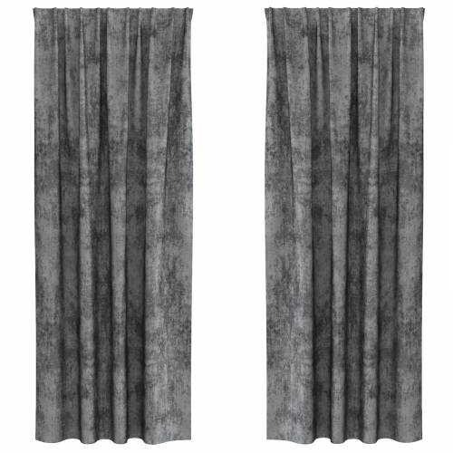 zavjese od baršuna 2 komada sa džepovima za šipke siva 225x140 cm Cijena