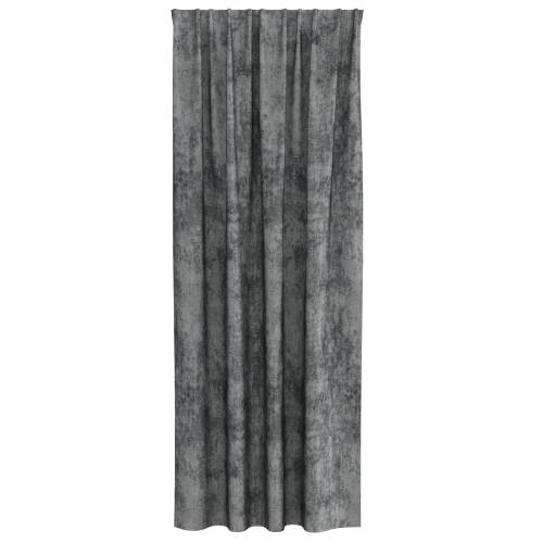 Zavjese od Samta 2 kom s džepom za šipku siva 245x140 cm Cijena