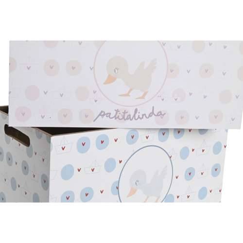 Kutija za Pospremanje DKD Home Decor Plava Roza Drvo MDF 36 x 21 x 18 cm (2 kom.) Cijena