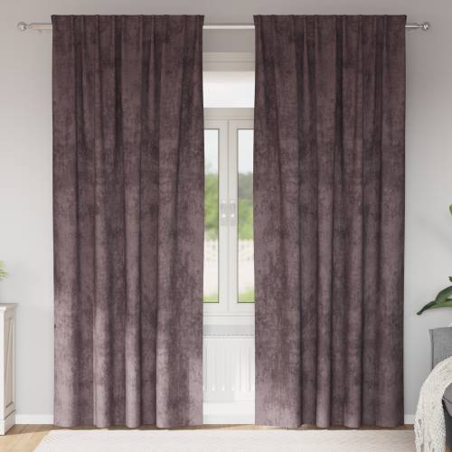 Baršunaste zavjese 2 komada smeđe 260x140 cm Cijena