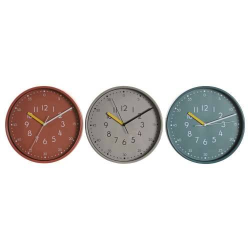 Zidni sat DKD Home Decor Bijela Turkizno Terakota PVC gradski 30 x 4,3 x 30 cm (3 kom.) Cijena