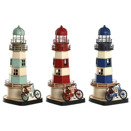 Ukrasna figura Home ESPRIT Plava Crvena Krema Nebesko plava 13 x 13 x 32 cm (3 kom.) Cijena