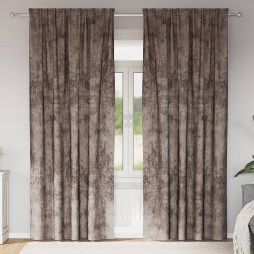 zavjese od baršuna 2 kom sa okomitim otvaranjem kapučino 245x140 cm Cijena