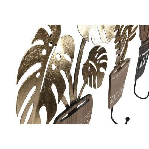 Zidna vješalica Home ESPRIT Prirodno Metal Drvo MDF 16 x 4 x 30 cm (4 kom.) Cijena