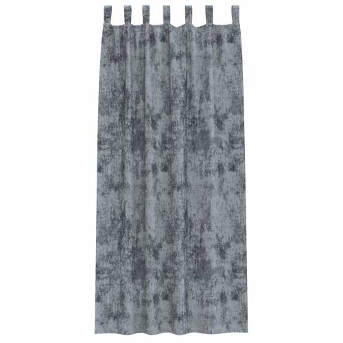 Zavjese od pliša 2 komada s petljama srebrno sive 260x140 cm Cijena