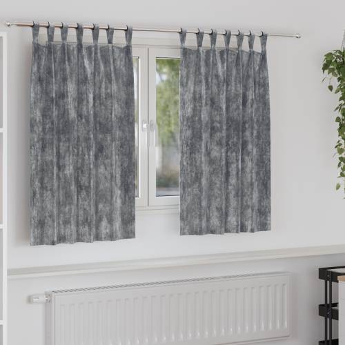 svile zavjese 2 kom s očicama siva 140x140 cm Cijena