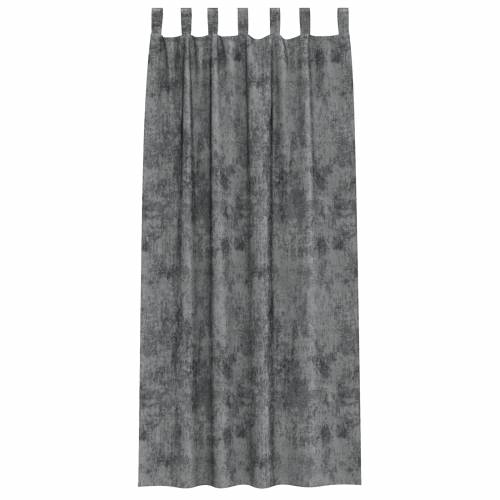 baršunaste zavjese 2 komada s petljama siva 245x140 cm Cijena