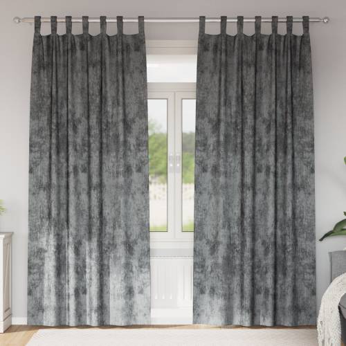 Atlas zavjese 2 kom s rupama Siva 260x140 cm Cijena