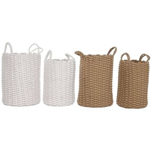 Set košara Home ESPRIT Bijela Bež Uže (2 Dijelovi) (2 kom.) Cijena