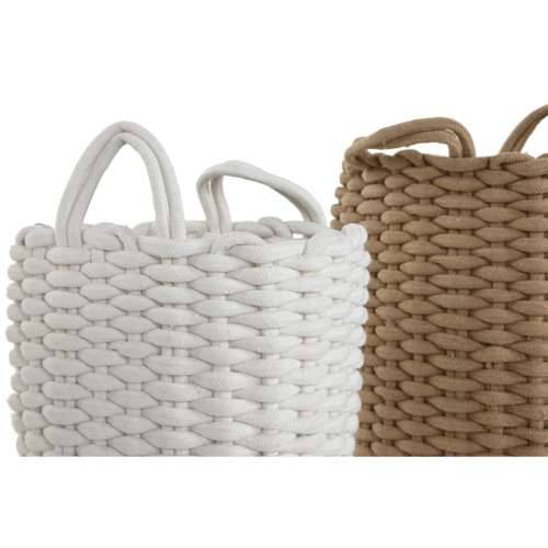 Set košara Home ESPRIT Bijela Bež Uže (2 Dijelovi) (2 kom.) Cijena