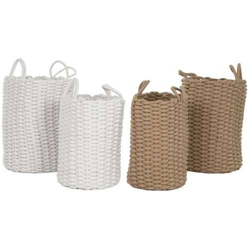 Set košara Home ESPRIT Bijela Bež Uže (2 Dijelovi) (2 kom.) Cijena