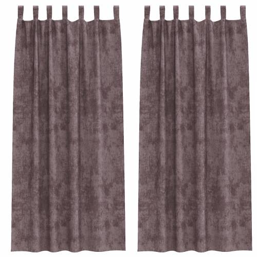 baršunaste zavjese 2 komada s petljama smeđe 260x140 cm Cijena