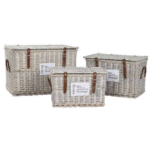 Set Škrinja Home ESPRIT Prirodno ispleten od pruća 67 x 45 x 46 cm Cijena
