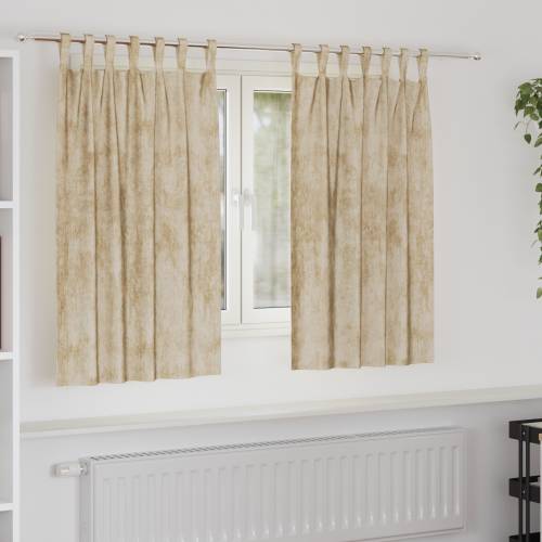 barske zavjese 2 komada s očicama krem 140x140 cm Cijena
