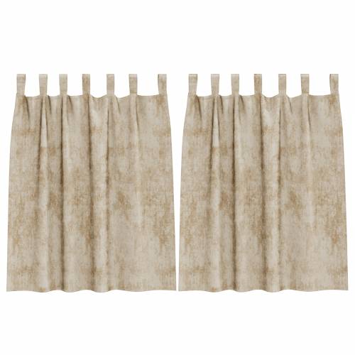barske zavjese 2 komada s očicama krem 140x140 cm Cijena