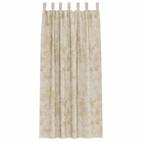 Velvet zavjese 2 komada s rupama Krem 245x140 cm Cijena